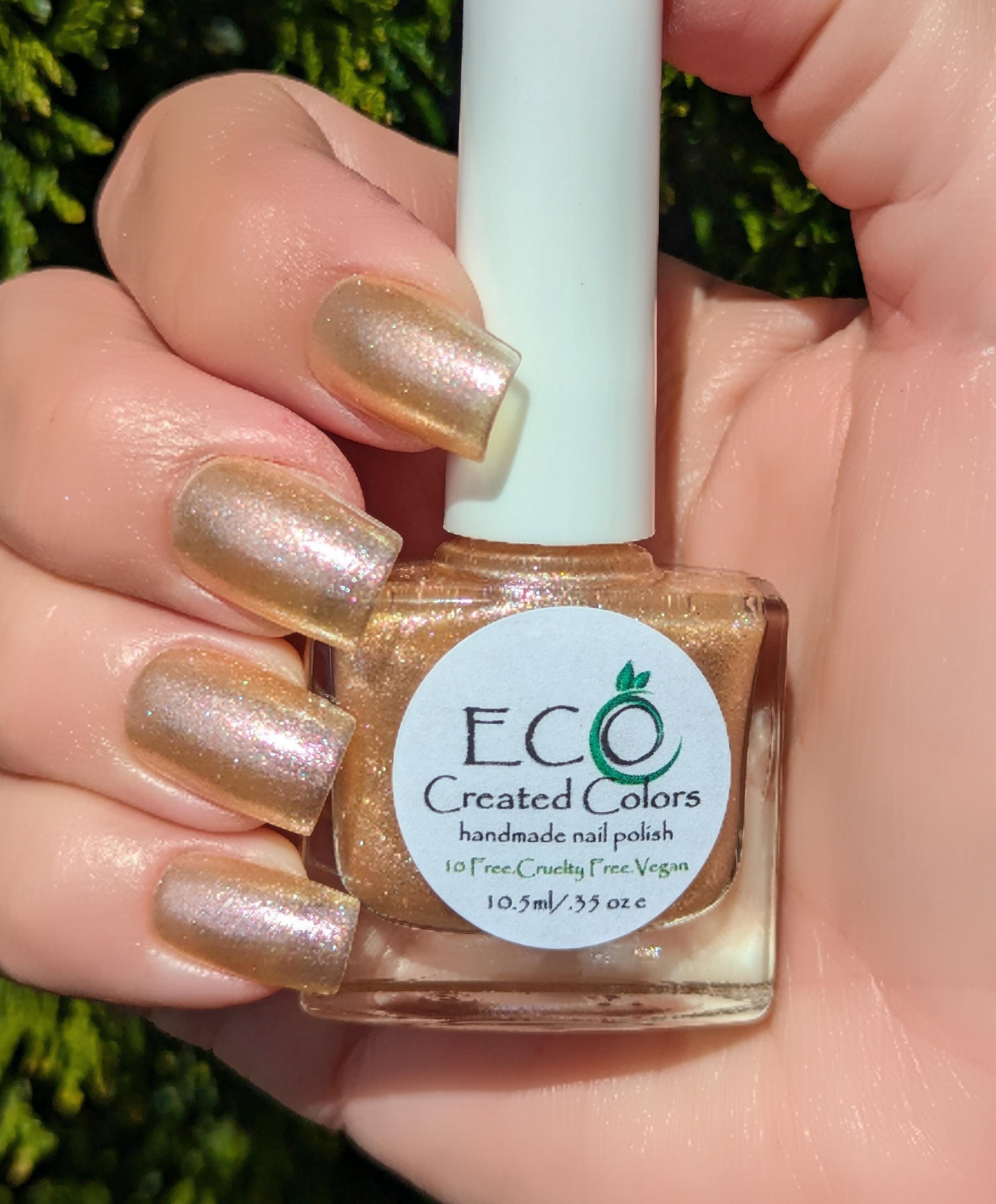 Sierra - Shimmering Light Gold Nail Polish - Sparkle and Shine! - Etsy