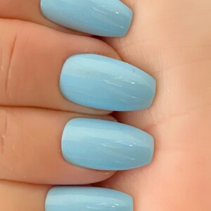 Sky Blue Nail Polish, Nail Lacquer, 10 Free Polish : Sky High image 5