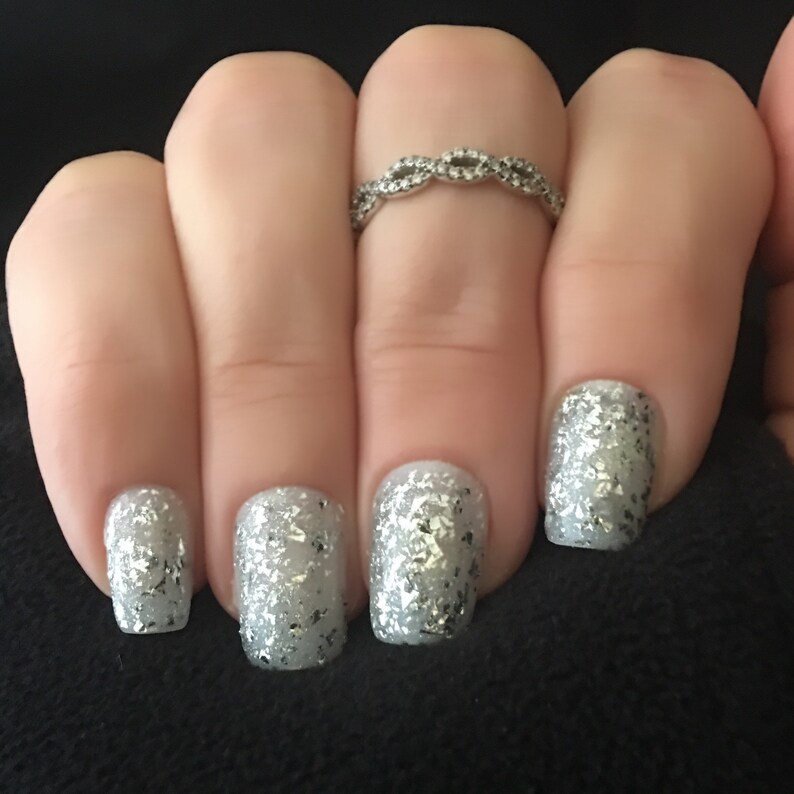 Silver Glitter Nail Polish Glitter Nail Lacquer : Glitter My - Etsy