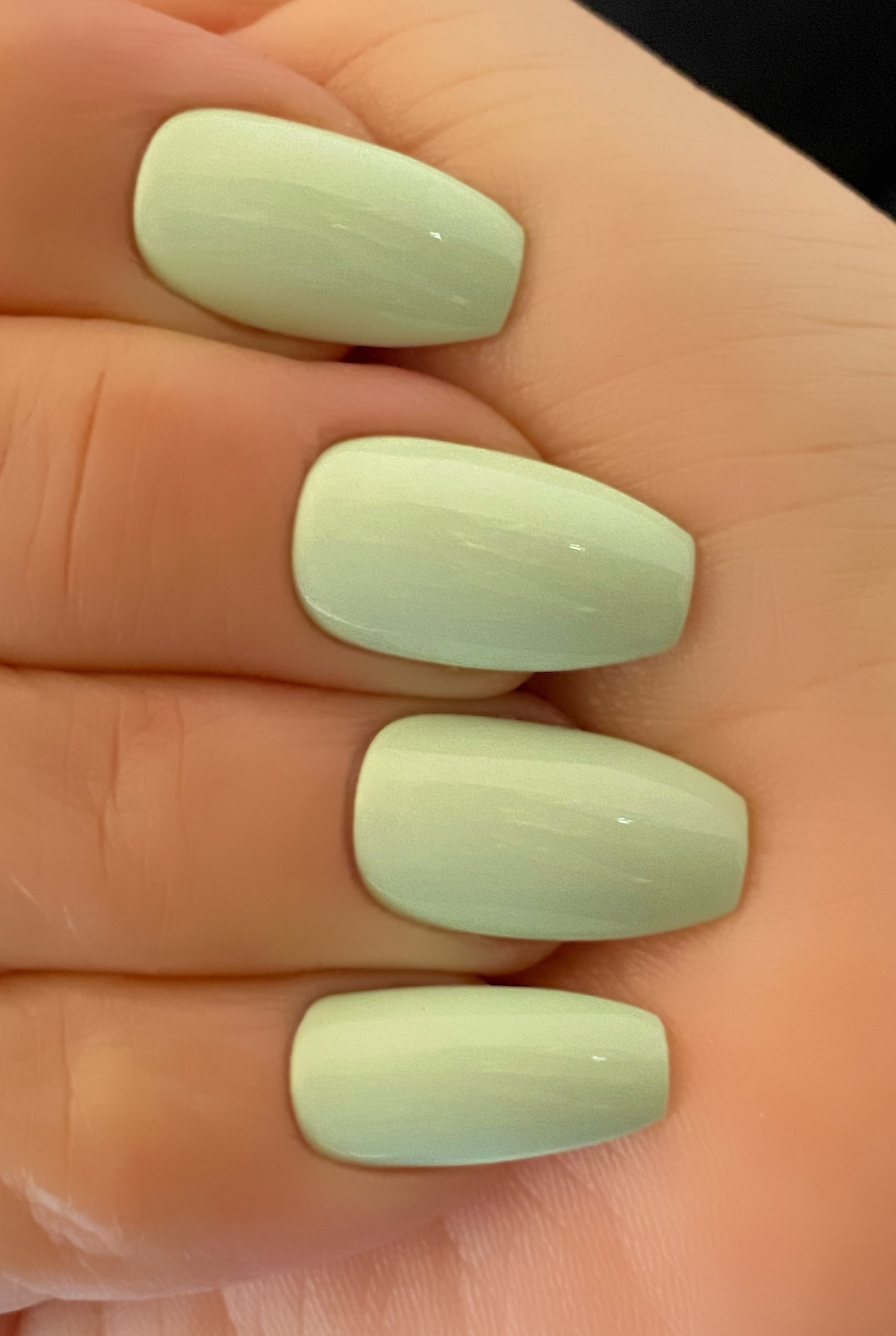 Minty Pastel Green Nail Polish Mint Green Polish Nail Etsy