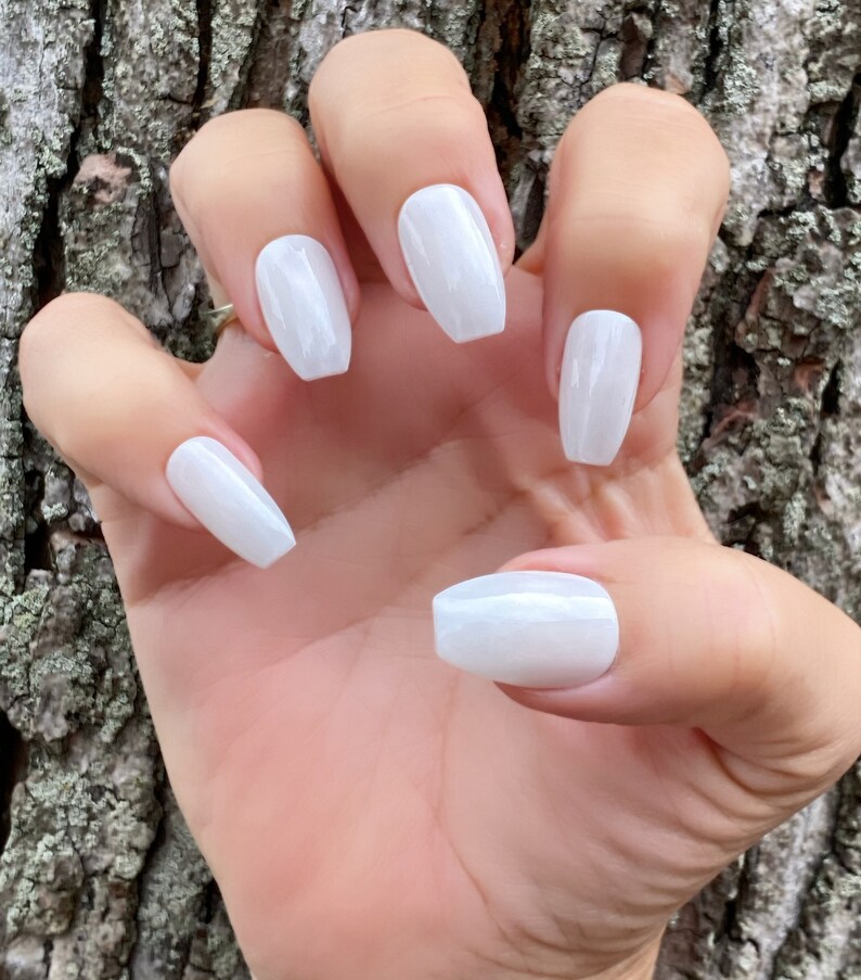 Paint'em White White Nail Polish Shimmer White Polish Etsy