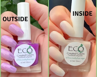 Photochromic Nail Polish, Creamy Clear to Purple, Fun In The Sun Purple