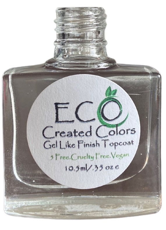 Gel Like Finish Nail Polish Top Coat: Vegan, Super Shiny