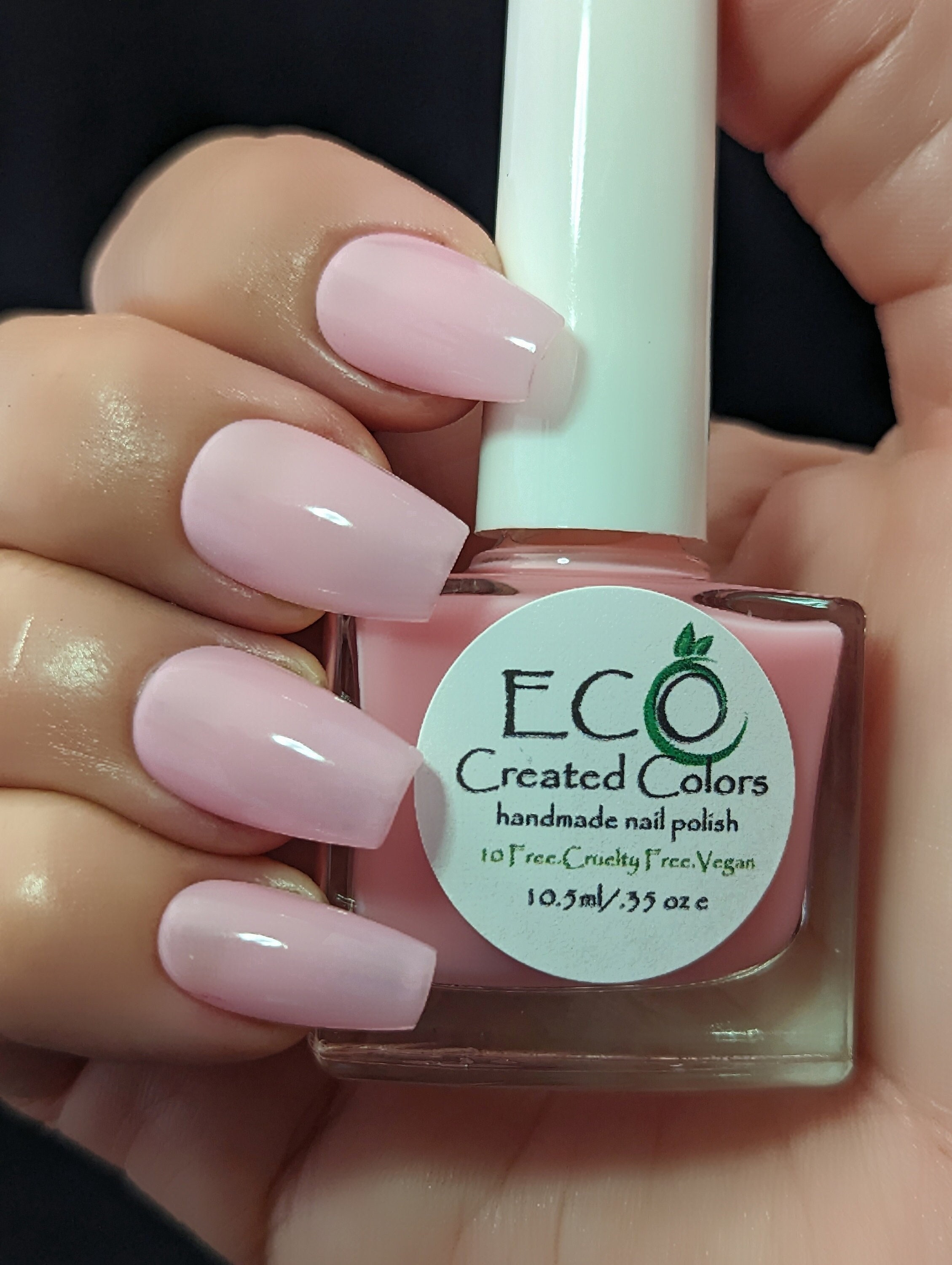 Nearly Sheer Pink Nail Polish – Vegan, Cruelty-free, Milky Jelly