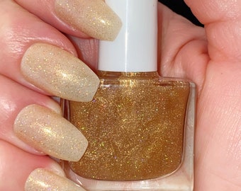 Gold Dust: Holographic Glitter Nail Polish - 10 Free Vegan Formula