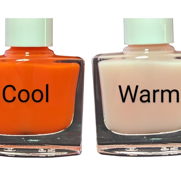 DREAMSICLE - Orange Nail Polish, Orange Thermal Changing Nail Polish, Color Changing Polish, Orange to Colorless, Jelly Polish