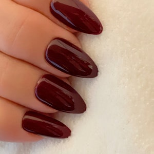 Wine Time Brown Burgundy Red Polish, Nail Polish, Autumn Nails image 7