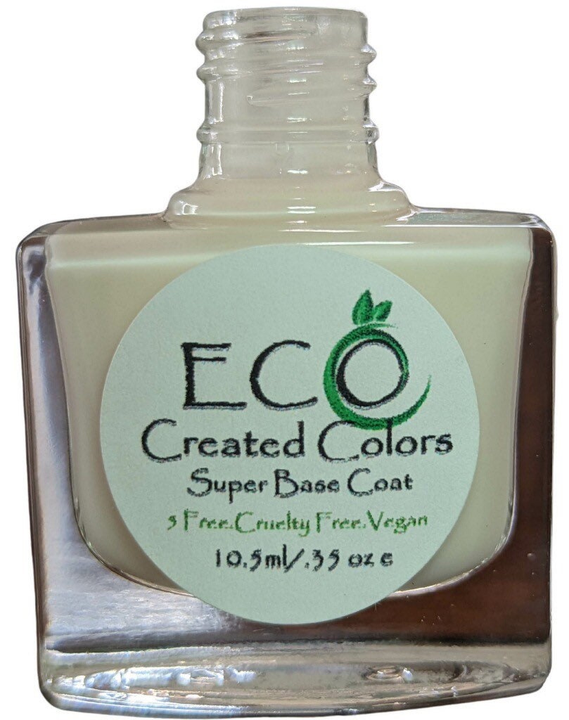 Nail Polish Super Base Coat: Nail Treatment, Vegan Nail Polish, Cruelty Free, Eco Friendly