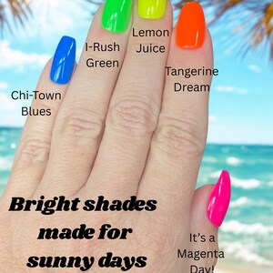 Tangerine Dream Neon Orange Nail Polish: Handmade, Vegan, Cruelty-Free image 3