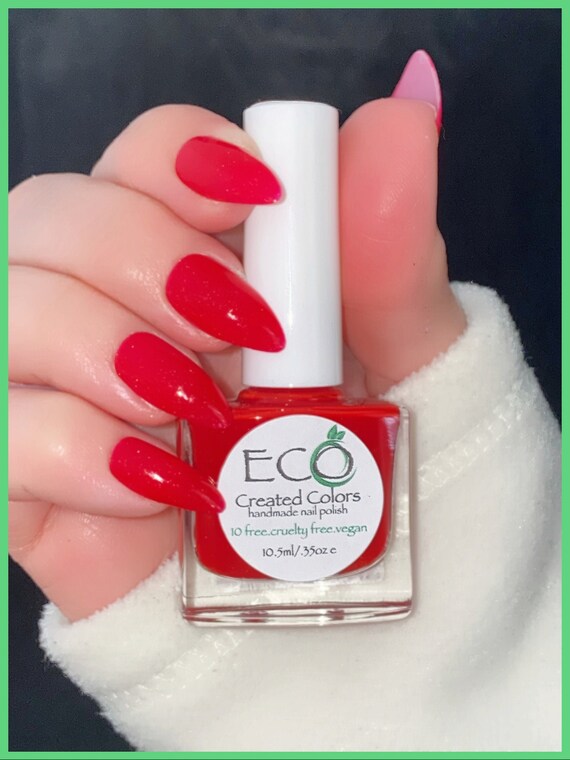 Surprise Red Nail Polish Glitter Polish Etsy