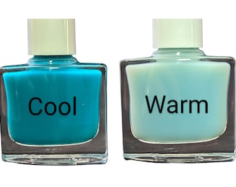 Pacific Sky - Blue Thermal Color Changing Nail Polish, Turquoise to Colorless Polish, Summer Nails