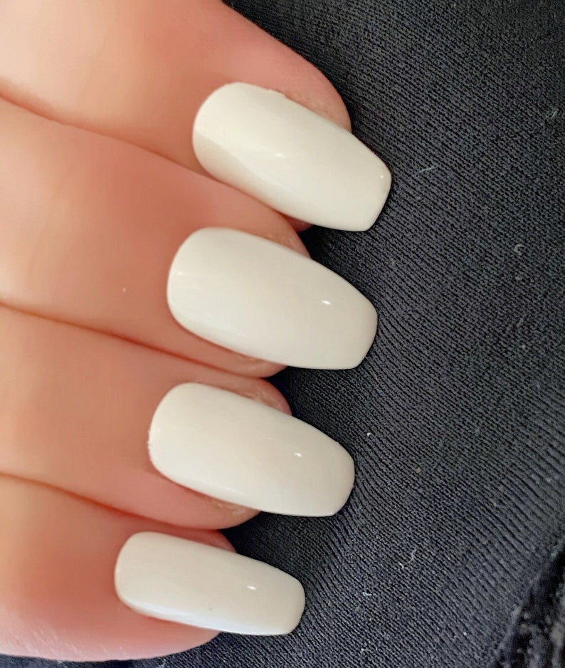 Black Nail Polish White Nail Polish Total Eclipse and White | Etsy