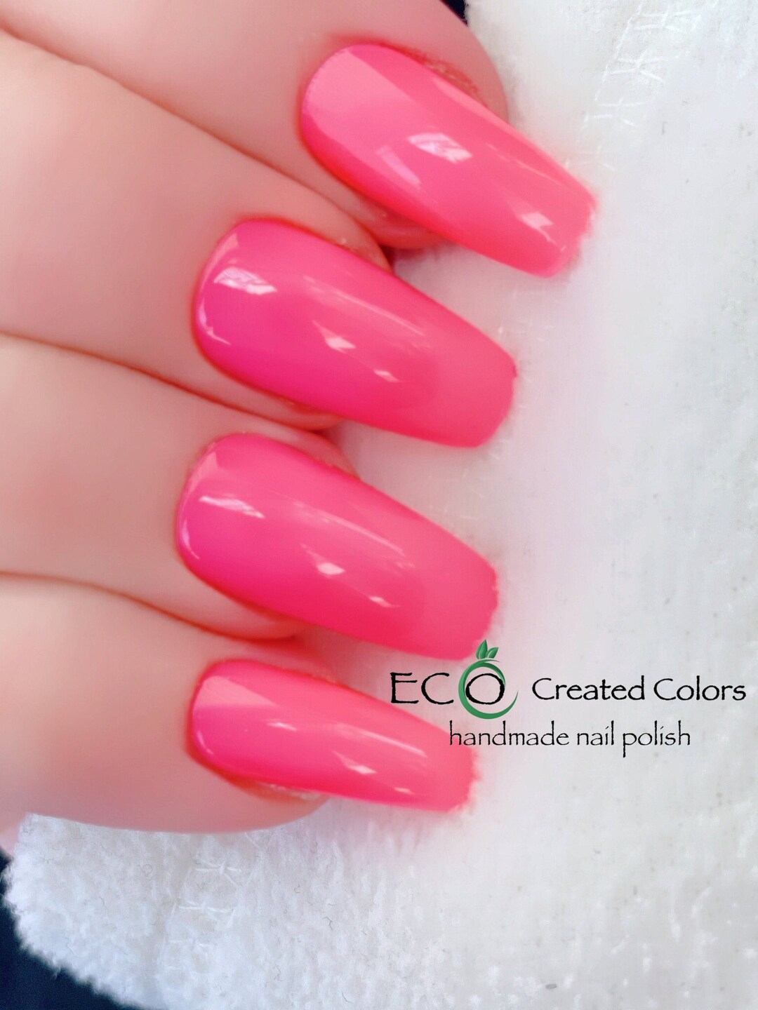 Bubblegum Pink Nail Polish Bright Pink Nails Custom - Etsy