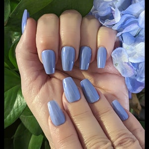 Moon Struck: Blue Purple Nail Polish / Periwinkle Nails / Cruelty Free and Vegan Polish / Spring Nail Polish / Eco Created Colors