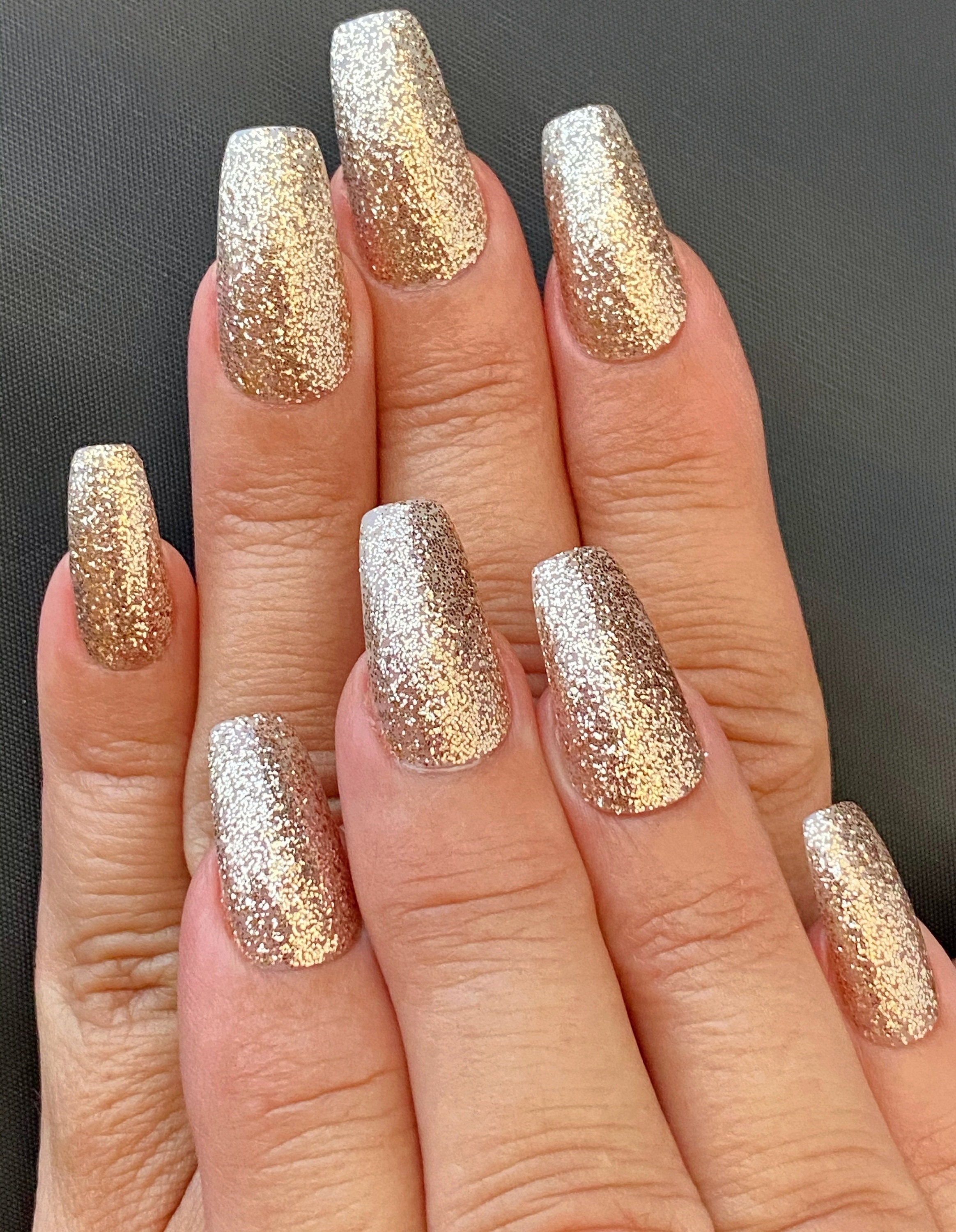 IMPRESS Gold Glitter Nail Polish Silver Glitter Polish Holiday