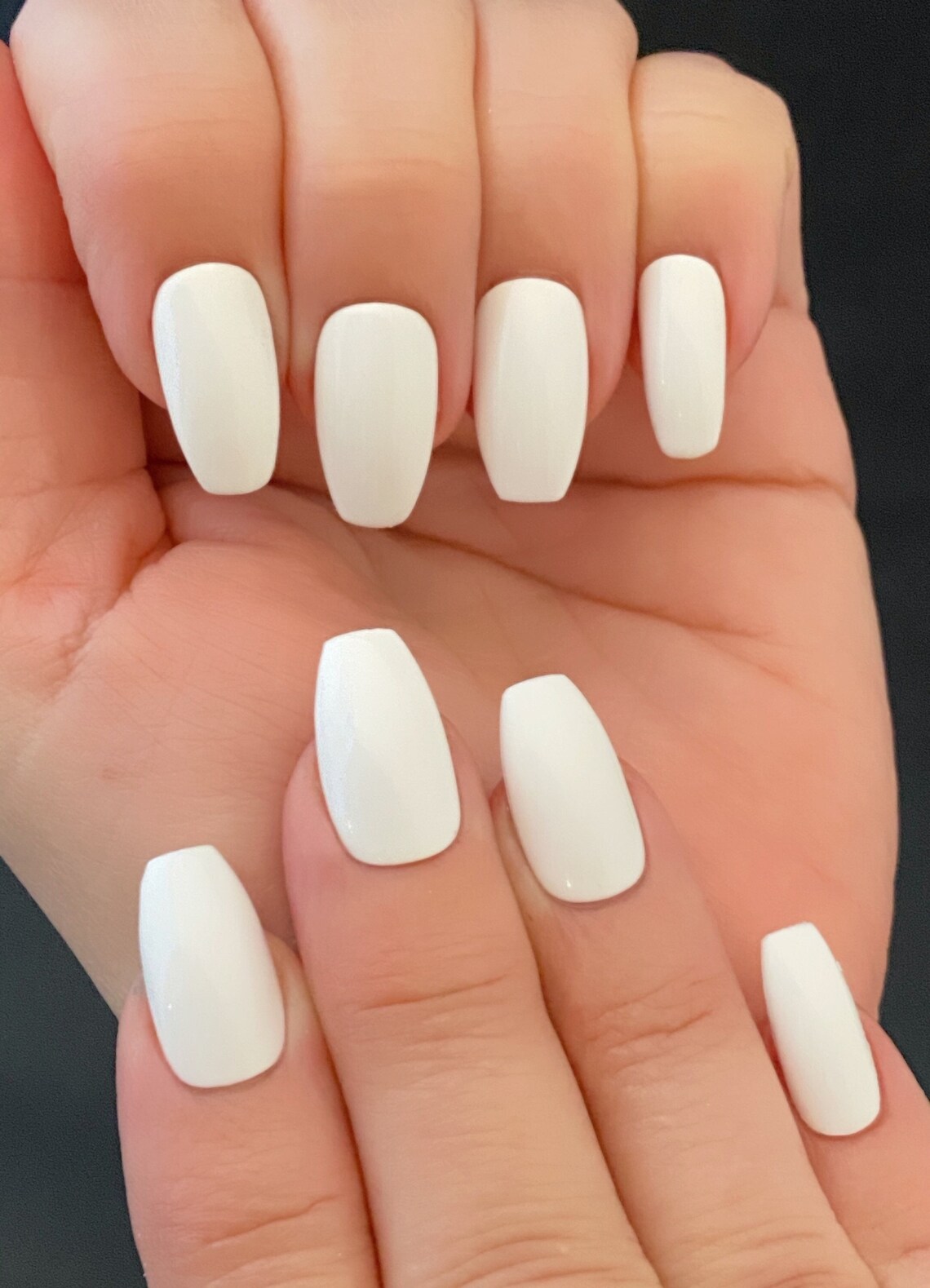 White Nail Polish Wedding Nails White Out Etsy