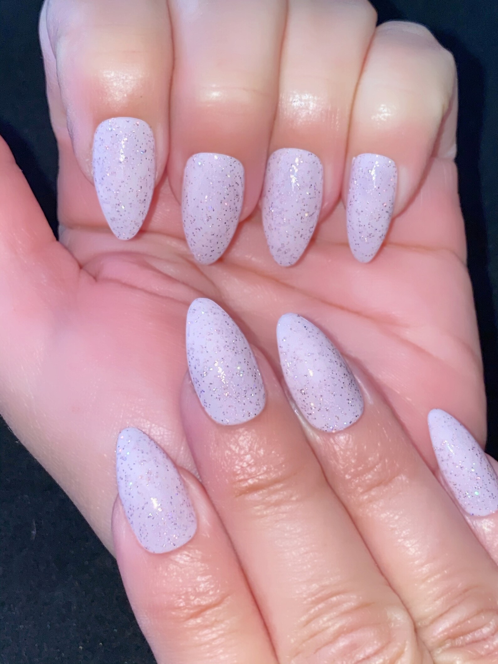 Light Pink/silver Glitter Nail Polish Sparkle Nail Polish Etsy