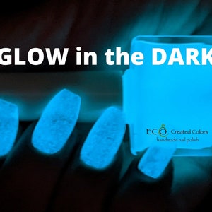 Night glow top nail polish