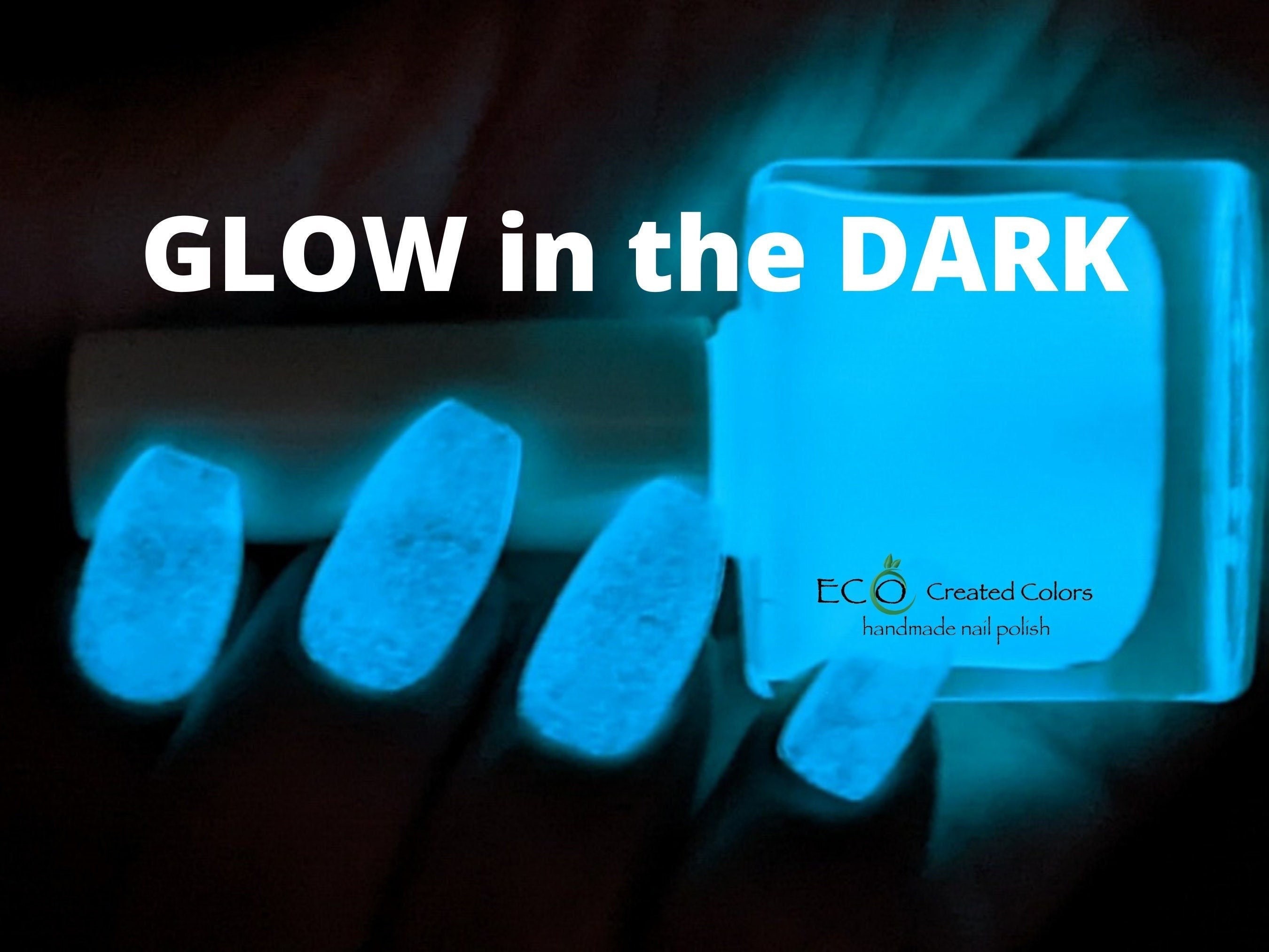 NIGHT BLUES Glow in the Dark Nail Polish Blue Polish Bright Blue Nail Polish Clear Polish Etsy Mexico