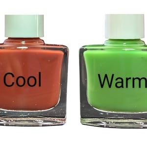 Under The Mistletoe - Red Thermal Color Changing Nail Polish, Red to Green Polish, Jelly Nails