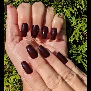 Chocolate Cherry - Black Cherry Nail Polish, Dark Brown Nail Polish