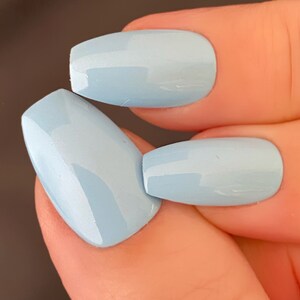 Sky High Light Blue Nail Polish Blue Nail Polish Pastel - Etsy