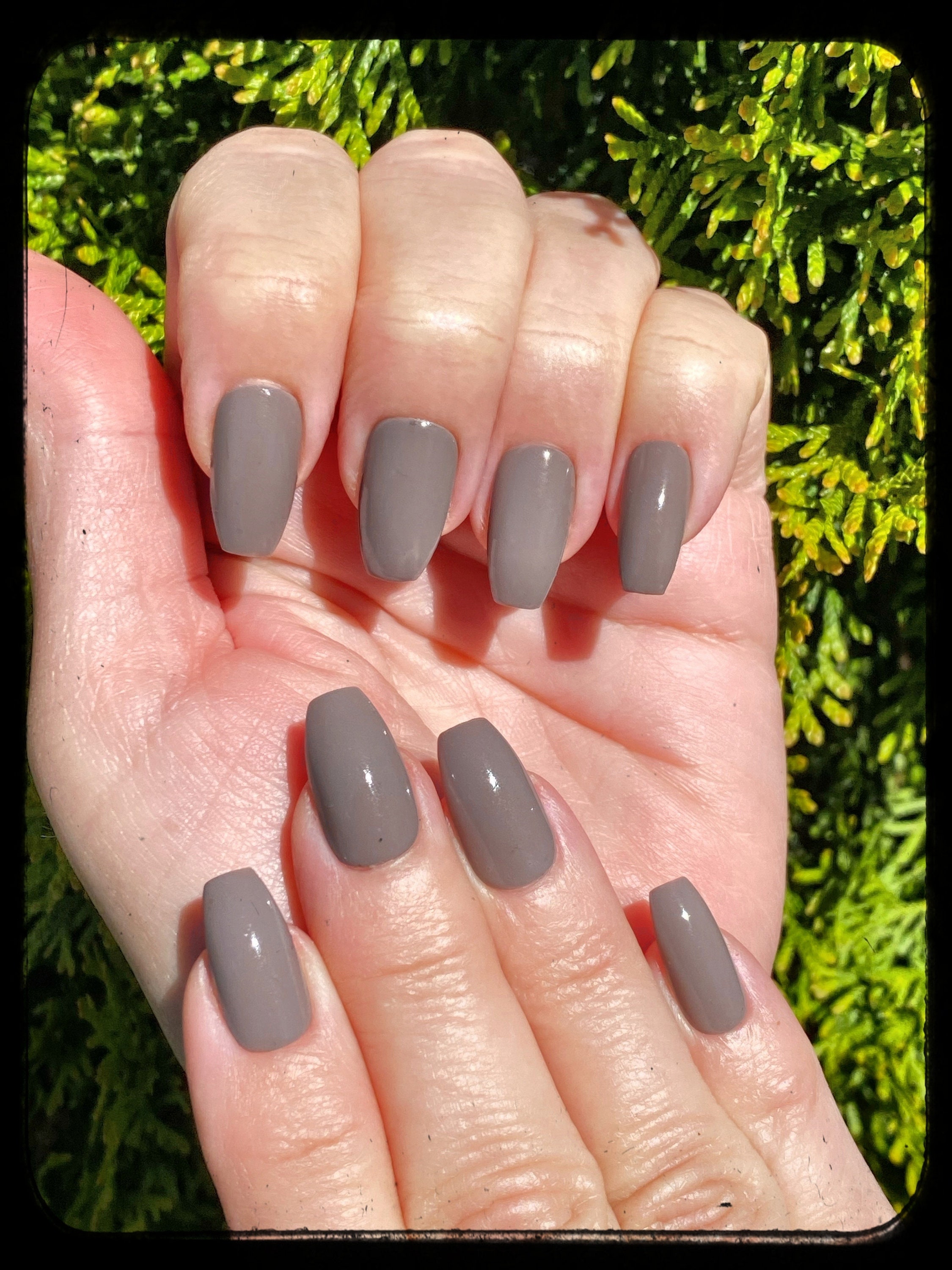 You taupe ia Beige Gray Taupe Nail Polish Natural Nails Fall