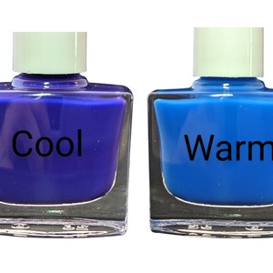 Violet Sky- Purple Thermal Color Changing Nail Polish, Purple to Blue Polish, Jelly Nail Polish