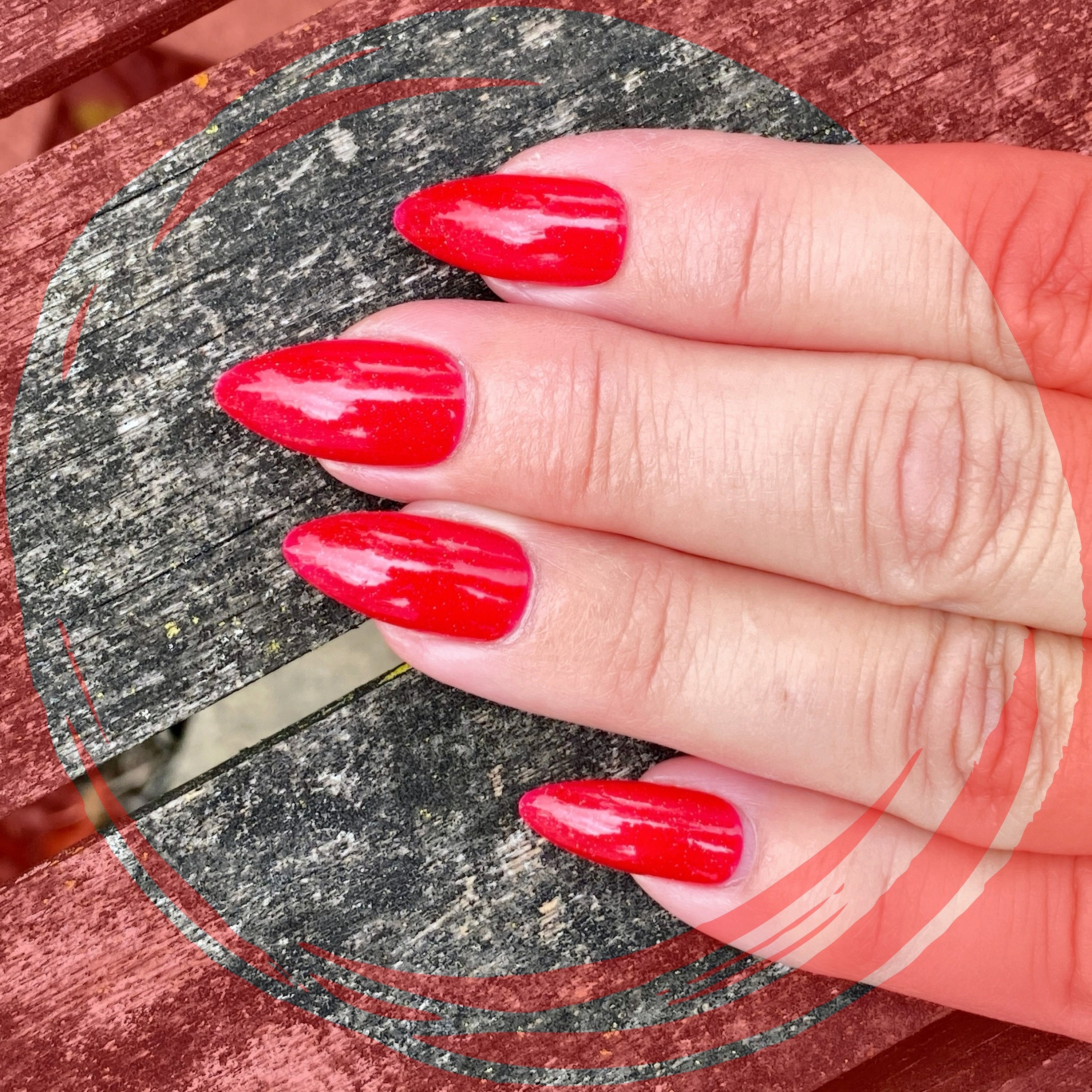 Red Glitter Nail Polish Light Gold Glitter Holiday Nails Etsy Canada