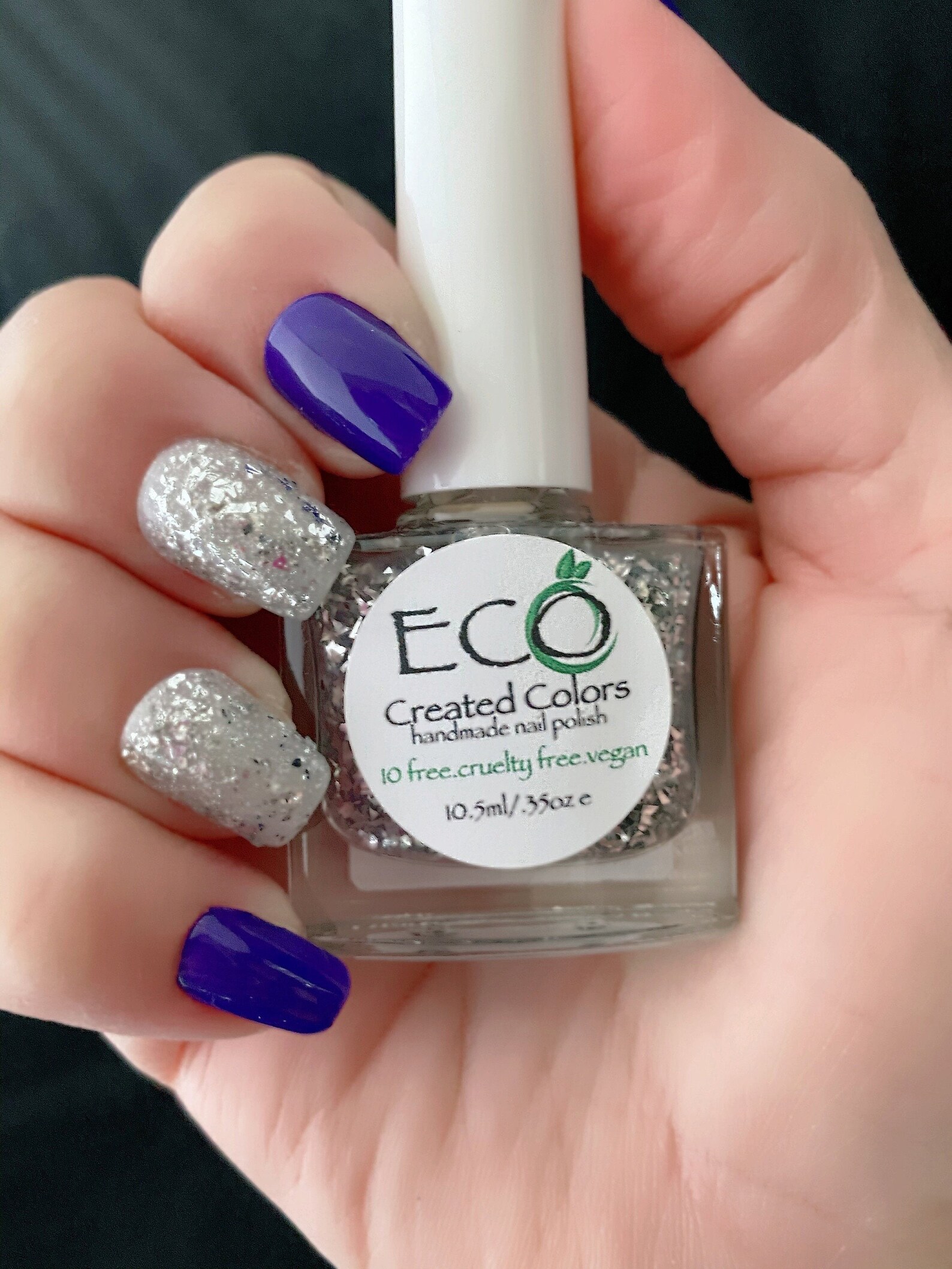 Silver Glitter Nail Polish, Glitter Nail Lacquer : Glitter My World - Etsy