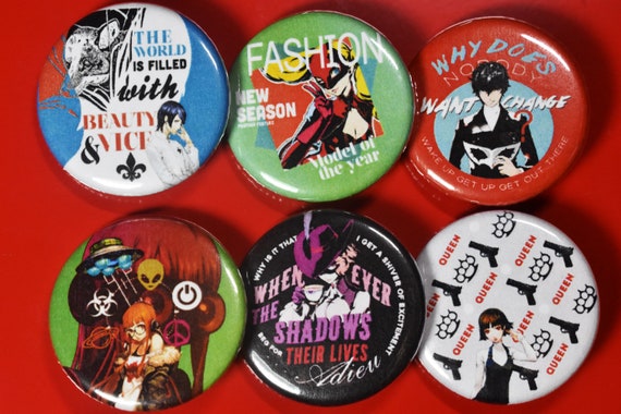 PinBack button cover 32mm,ita bag,anime bag,New,In 5 sheets