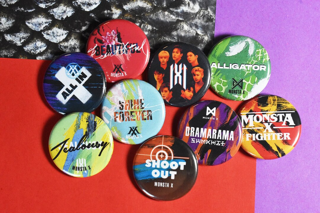 初売りセール Monsta 1.25 - Badges Button Pinback UPDATED X K-POP・アジア