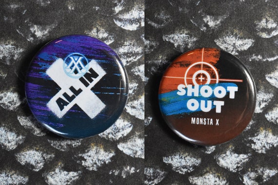 Monsta X UPDATED Pinback Button Badges - 1.25