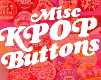Misc KPOP Pinback Button Badges (1.25in / 3.17cm)