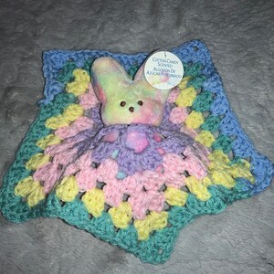 Easter Lovies, Bunny Loveys, Pink bunny, Aqua bunny, Yellow Bunny, Rainbow Bunny,  My first Easter Bunny, Easter Basket Stuffer