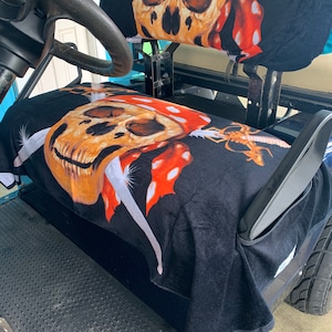 Shiver Me Timbers Golf Cart Seat Cover Set for Club Car, EZ Go, ICON, Yamaha, Evolution,and STAR golf carts