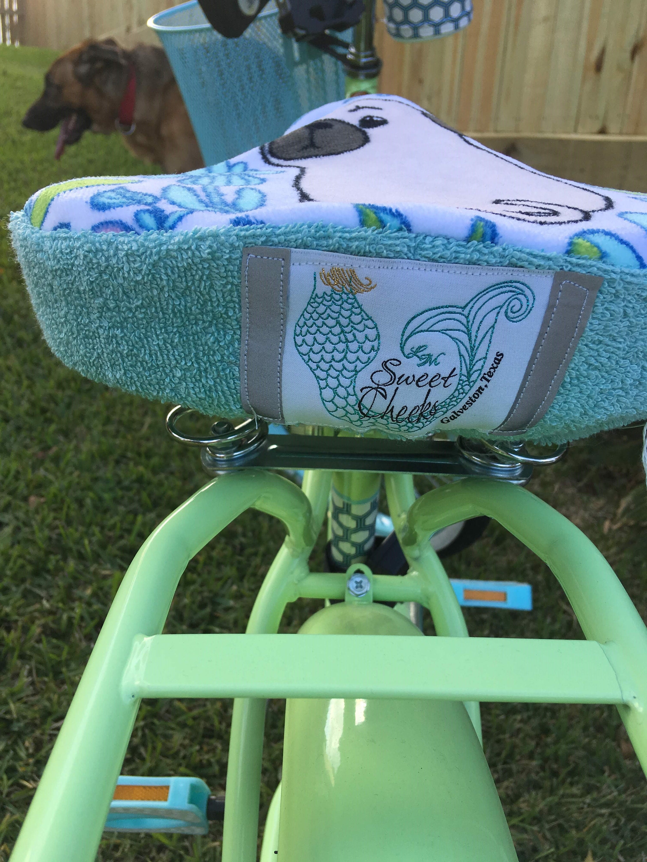 Pug Tug Beach Cruiser Bike Seat Cover Etsy