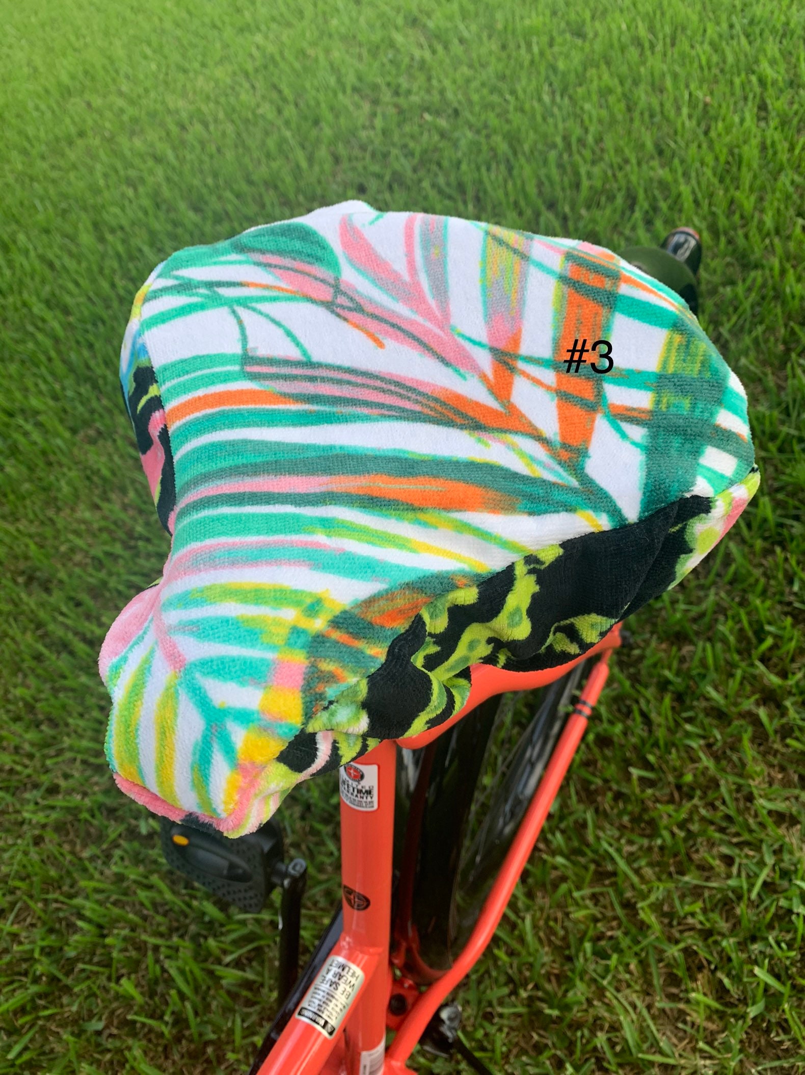 Splatter Beach Cruiser Bicycle Seat Cover zhoosh your ride