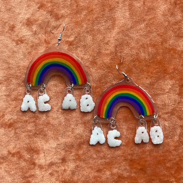 ACAB Pride Rainbow Earrings / Queer Earrings / Gay Pride Earrings