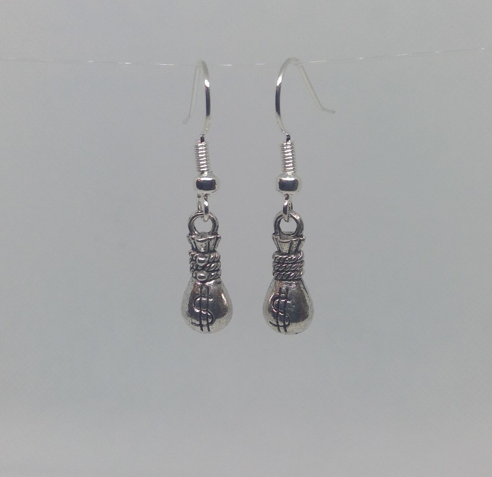 Money Bags Earrings Novelty Earrings Earrings Free Etsy
