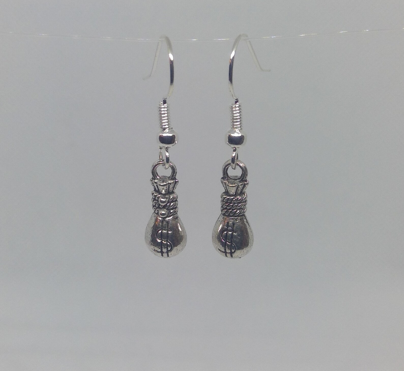 Money Bags Earrings Novelty Earrings Earrings Free Etsy