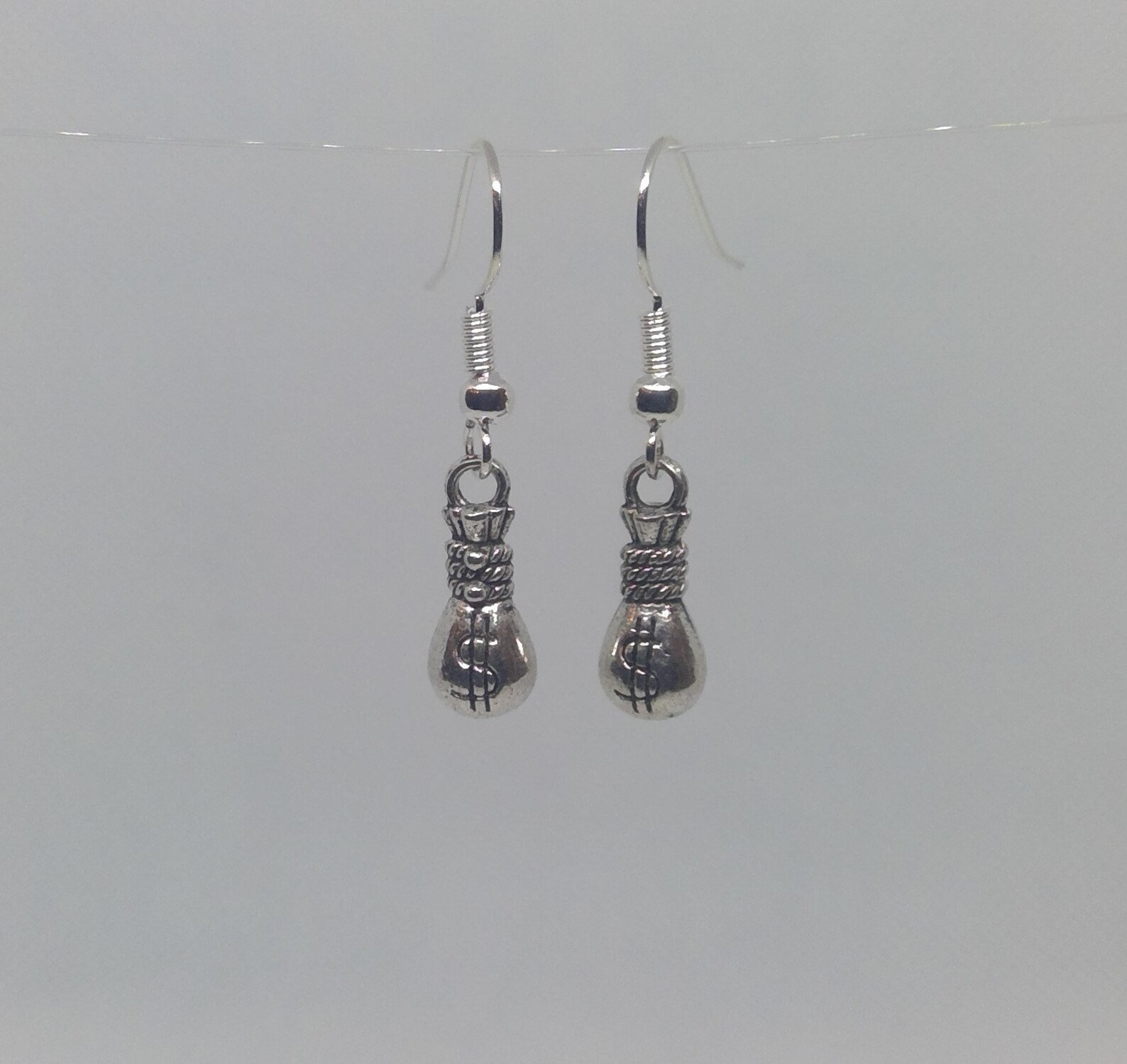 Money Bags Earrings Novelty Earrings Earrings Free Etsy