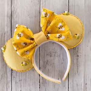 Yellow Disney Winnie the Pooh Honey Bee Mickey Mouse Ears Headband Gift