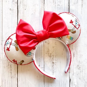 Handmade Toy Story Mickey Ears with Forky, Buzz Lightyear, Woody, and Minnie