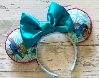 Disney Inspired Lilo and Stitch Mickey Ears Headband