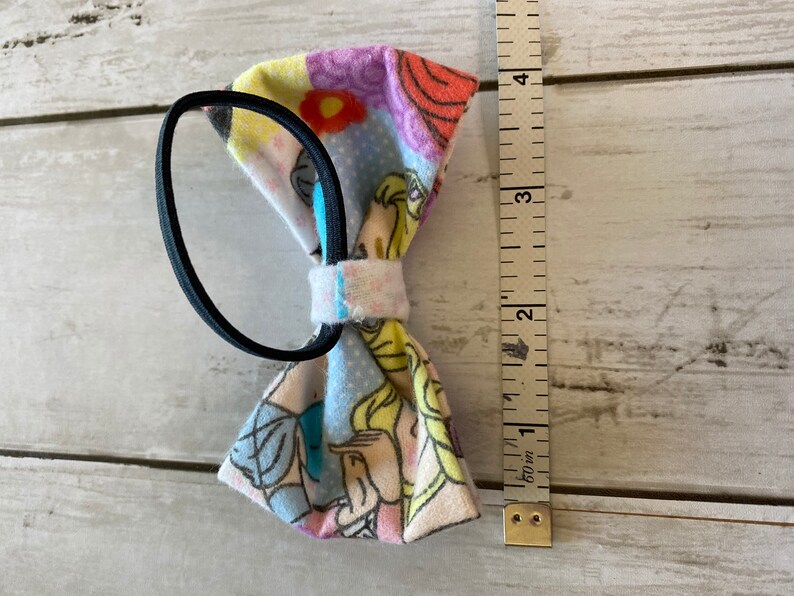Disney style hair accessories Disney princess frozen bows Disney bow /& hair tie set ponytail