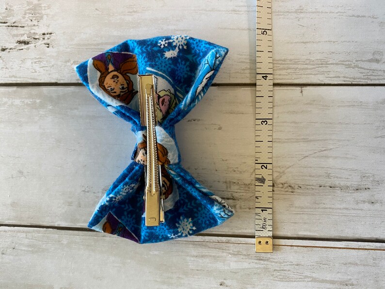 Disney style hair accessories Disney princess frozen bows Disney bow /& hair tie set ponytail