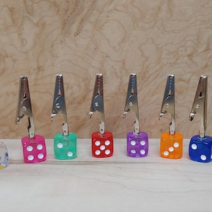 Rolling Dice Roach Clip  Assorted Color - ShopLuvBuds