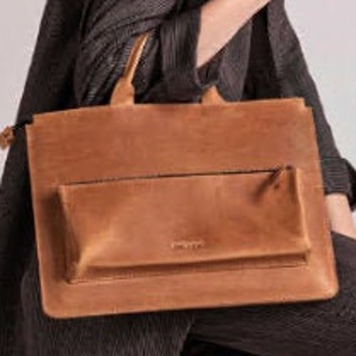 Leather Laptop Bag Macbook Air 13.3 M1 2020 Case Etsy