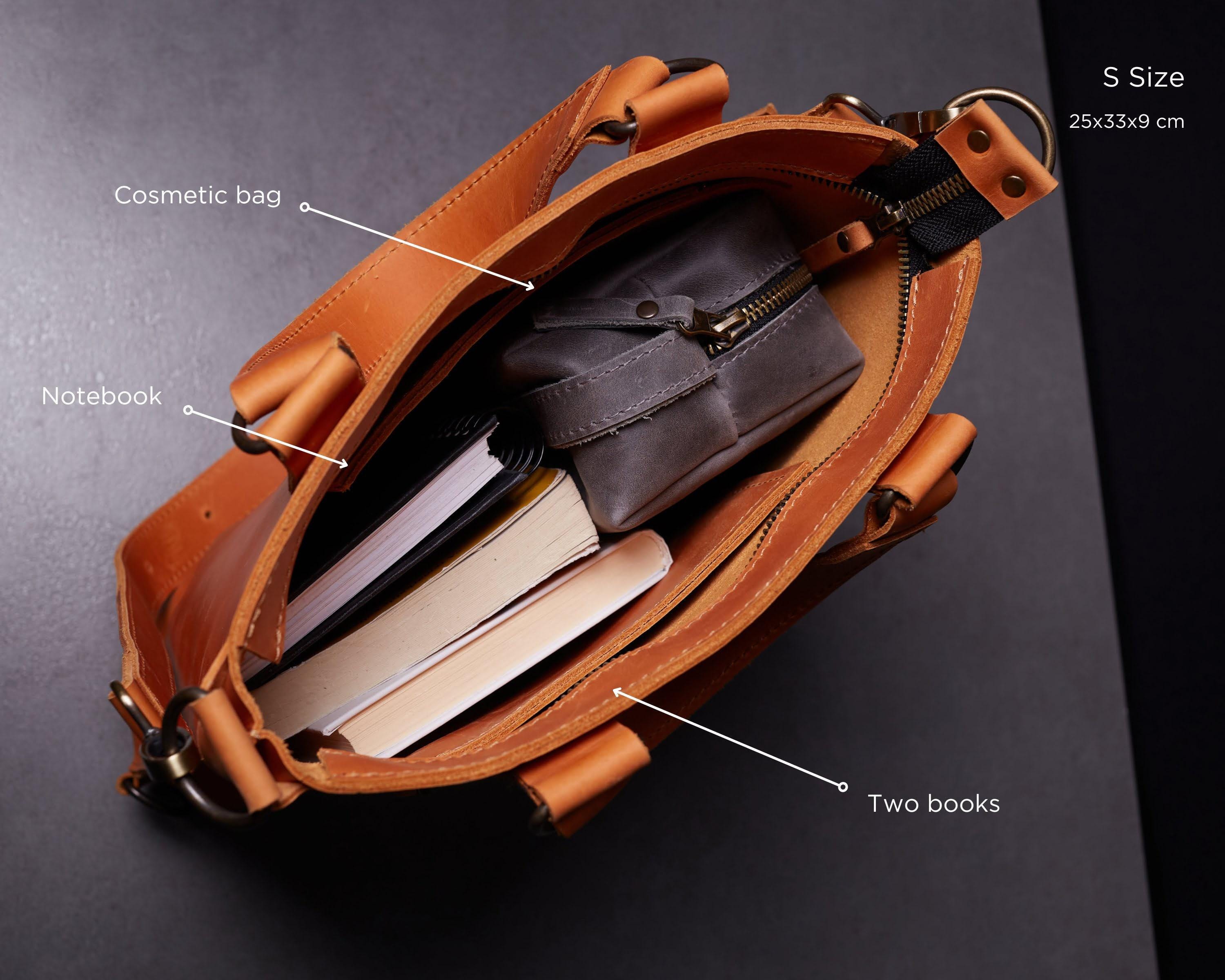 Convertible Leather Backpack: 2in1 Tote Bag, City Laptop 